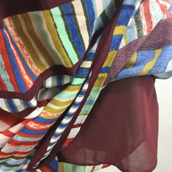 Anthropologie Maeve Womens Dress Au Revoir Striped Multicolor Tunic Shift Size 6 - Picture 5 of 12